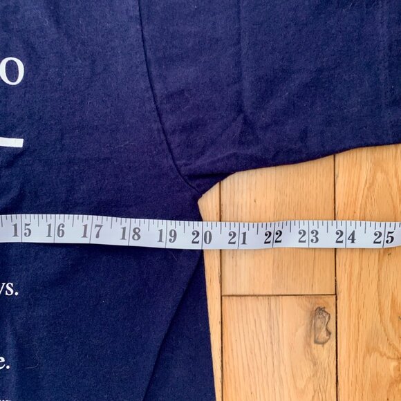 Vintage Y2K Tee Men's Large Blue FOTL Tag Heavy Single Stiched Statement Comedy - Picture 4 of 5